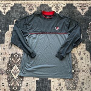 Nike ACG Dark Gray and Red Long Sleeve Shirt